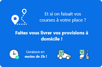 Et si on faisait vos courses à votre place ? faites vous livrer vos provisions à domicile ! Livraison en moins de 2h!